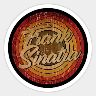 circle vintage retro faded FRANK Sinatra Sticker